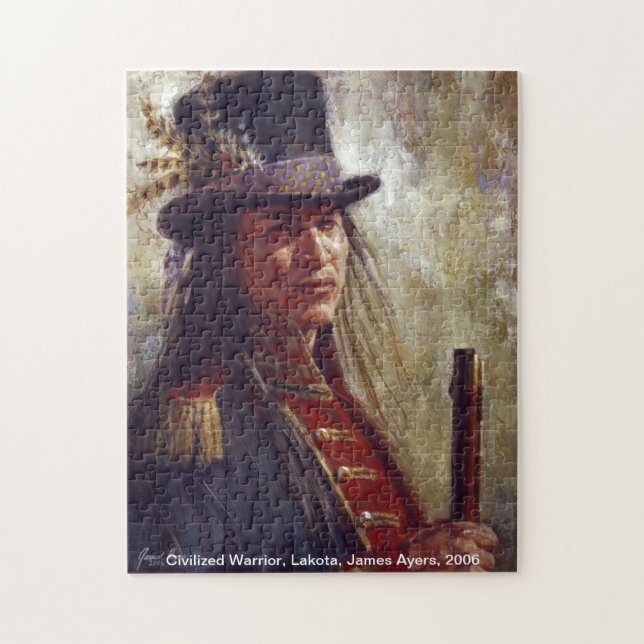 Civilised Warrior, Native American (Lakota) puzzle (Vertical)