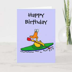 CJ- Funny Kayaking Duck Card