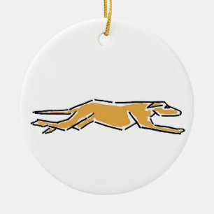 CK- Awesome Greyhound Ornament