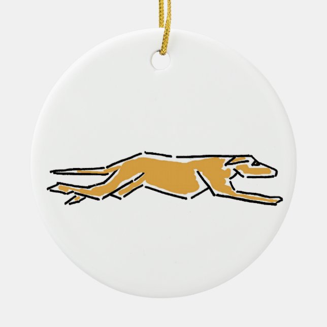 CK- Awesome Greyhound Ornament (Front)