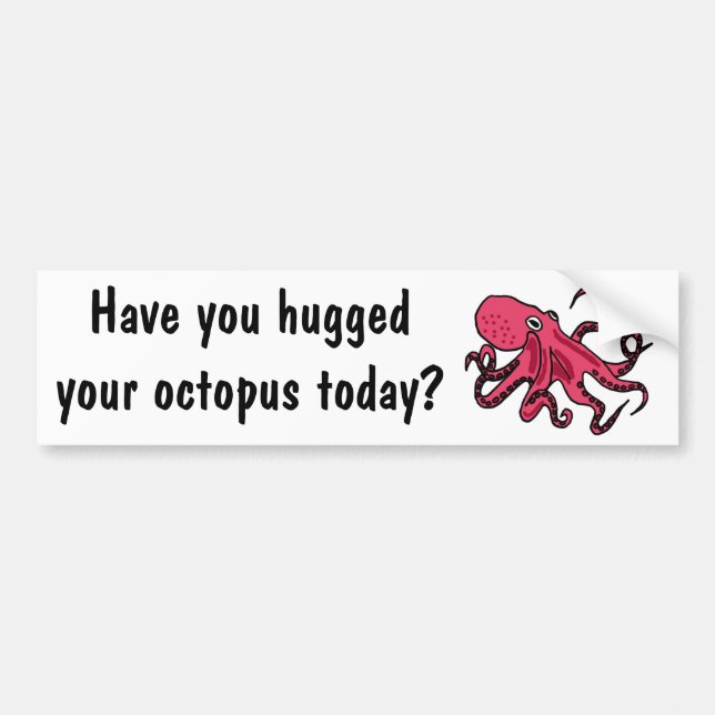 CK- Funny Octopus Bumper Sticker (Front)