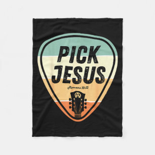 Ck Jesus Shirt Funny Christian Music Guitar Ck Men Fleece Blanket