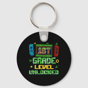 Ck To School 1st Grade Boys Gamer First Day Of Fir Key Ring