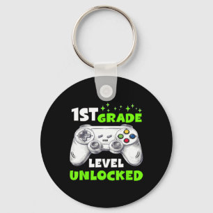 Ck To School 1st Grade Level Unlocked Gamer Boys K Key Ring