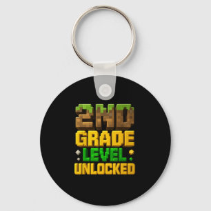 Ck To School 2nd Grade Boy Gamer First Day Second Key Ring