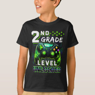 Ck To School 2nd Grade Boys Gamer First Day School T-Shirt