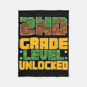 Ck To School 2nd Grade Boys Gamer First Day Second Fleece Blanket