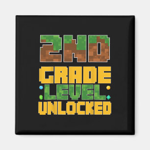 Ck To School 2nd Grade Boys Gamer First Day Second Magnet