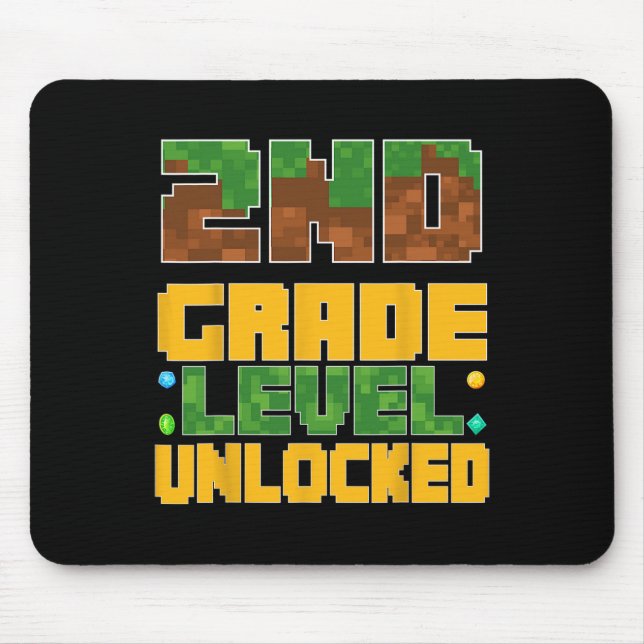 Ck To School 2nd Grade Boys Gamer First Day Second Mouse Mat (Front)