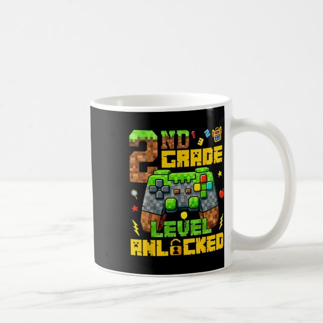Ck To School 2nd Grade Gamer First Day Second Grad Coffee Mug (Right)