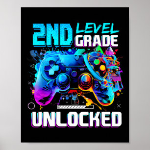 Ck To School 2nd Grade Level Unlocked Gamer Kids B Poster