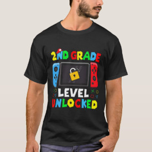 Ck To School 2nd Grade Level Unlocked Gamer Kids B T-Shirt