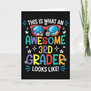 Ck To School 3rd Grade Awesome Third Grader Looks Card