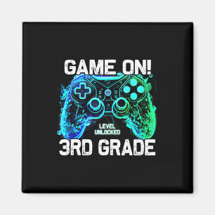 Ck To School 3rd Grade Boys Gamer First Day School Magnet