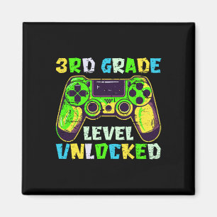 Ck To School 3rd Grade Boys Gamer First Day Third  Magnet