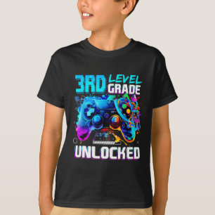 Ck To School 3rd Grade Level Unlocked Gamer Kids B T-Shirt