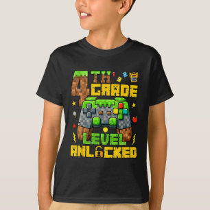 Ck To School 4th Grade Gamer First Day Fourth Grad T-Shirt