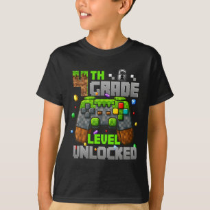 Ck To School 4th Grade Level Unlocked Gamer Kids B T-Shirt