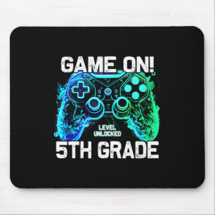 Ck To School 5th Grade Boys Gamer First Day School Mouse Mat