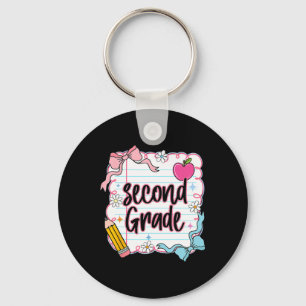 Ck To School Coquette Preppy Second Grade First Da Key Ring