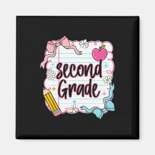 Ck To School Coquette Preppy Second Grade First Da Magnet
