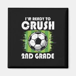 Ck To School First Day Of 2nd Grade Soccer Boys Ki Magnet