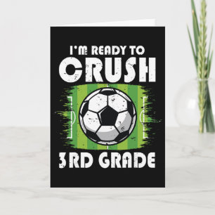 Ck To School First Day Of 3rd Grade Soccer Boys Ki Card