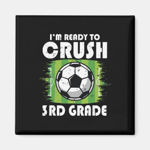 Ck To School First Day Of 3rd Grade Soccer Boys Ki Magnet