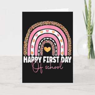 Ck To School Fun Happy First Day Of School For Tea Card