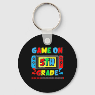 Ck To School Game On 5th Grade Funny Gamer Kids Bo Key Ring