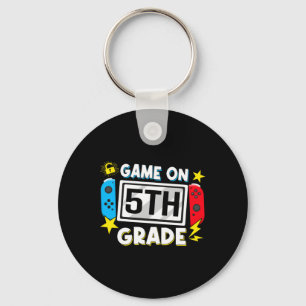 Ck To School Game On 5th Grade Funny Gamer Kids Bo Key Ring