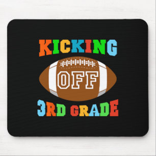 Ck To School Kicking Off 3rd Grade Footll Kids Boy Mouse Mat