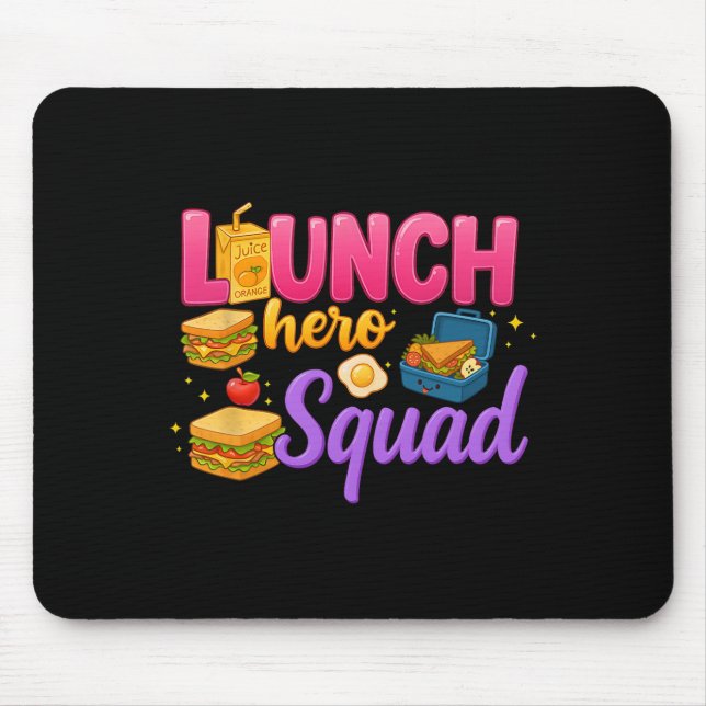 Ck To School Lunch Lady Squad Lunch Hero Squad Pre Mouse Mat (Front)