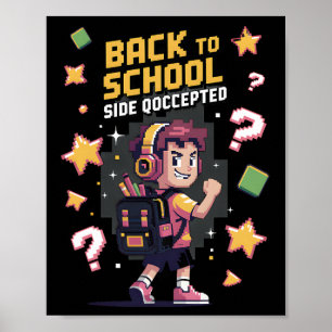 Ck To School Side Quest Accepted Gamer 1 Poster