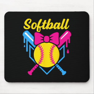 Ck To School Softll Player Ice+cream Softll Drip  Mouse Mat