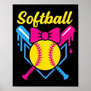 Ck To School Softll Player Ice+cream Softll Drip Poster