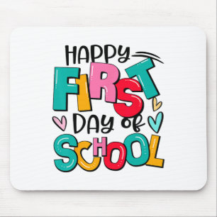 Ck To School Teachers Kids Boys Happy First Day Of Mouse Mat