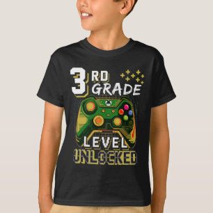 Ck To School Third 3rd Grade Gamer First Day Schoo T-Shirt