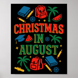 Ck To School Xmas Palm Tree Graduation Christmas I Poster