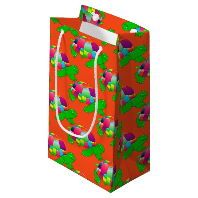 CKC Lil Glass Turtle-Orange Gift Bag S (Front Angled)