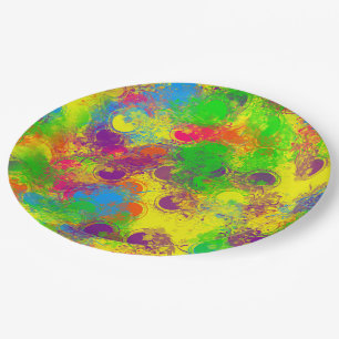 CKC Paint Can Florals-Paper Plates