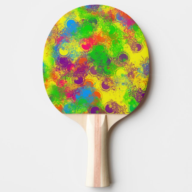 CKC Paint Can Florals- Ping Pong Paddle (Front)