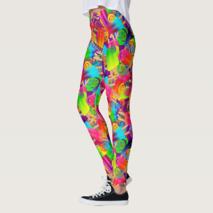 CKC Party Dots-Popsicle Swirls-Purple-LEGGINGS Leggings