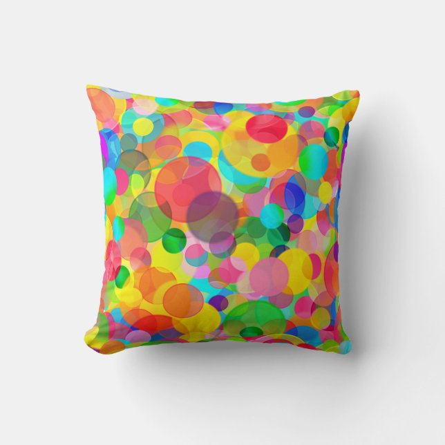 CKC Party Dots-SQUARE PILLOW (Front)