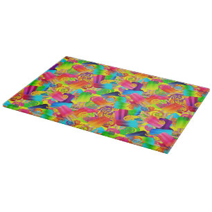 CKC Popsicle Swirls-Yellow-11x8 Cutting Board