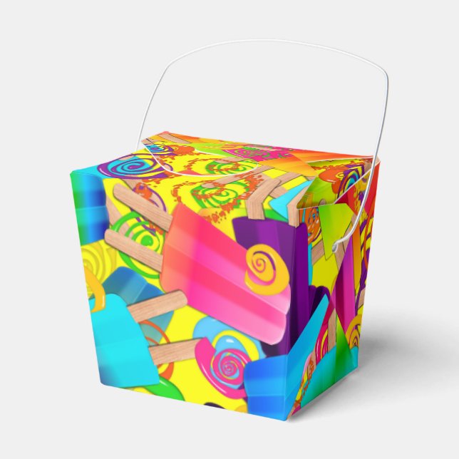 CKC Popsicle Swirls,Yellow-TAKE OUT FAVOR BOX (Front Side)