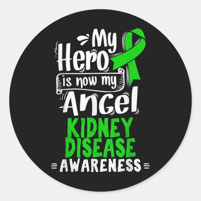Ckd Awareness T Shirt - Kidney Disease Survivor  Classic Round Sticker (Front)
