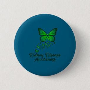 Ckd kidney disease awareness green ribbon cuteCkd 6 Cm Round Badge