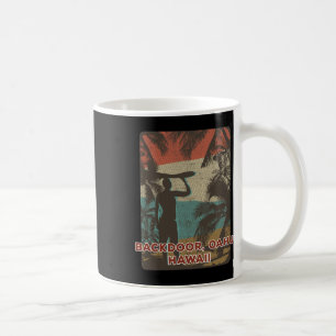 Ckdoor Oahu Hawaii Vintage Surfing Beach Coconut T Coffee Mug
