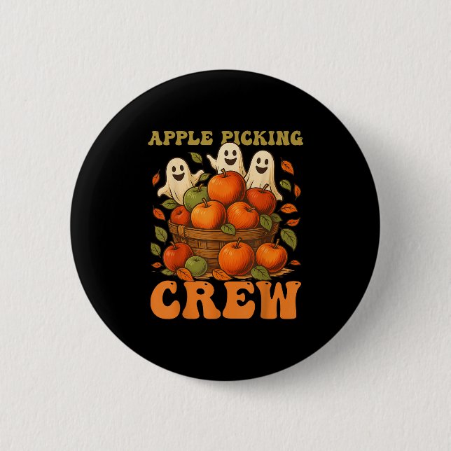 Cking Crew Cking Squad Cute Boo Halloween  6 Cm Round Badge (Front)